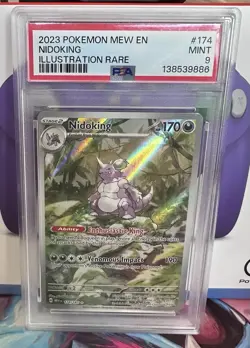 Pokemon SV Scarlet & Violet 151 Illustration Rare Nidoking 174/165 PSA 9 MINT - Image 1