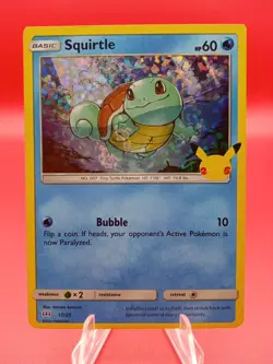 2021 Pokemon Celebration McDonald's Promo Squirtle #17 VLP - Image 1