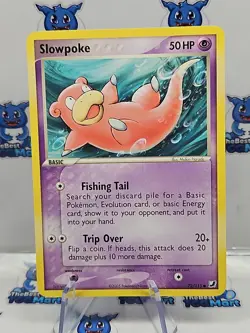 Pokemon Slowpoke EX Unseen Forces 72/115 LP - Image 1