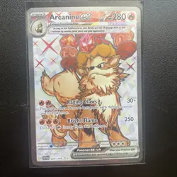 Arcanine EX 224/198 SV01: Scarlet & Violet Base Set Ultra Rare Holo NM Pokemon - Image 1