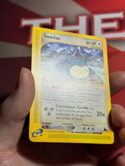 SNORLAX 100/144 Skyridge non-holo E-Series / E-Reader Pokemon TCG card NM+ CLEAN - Image 2