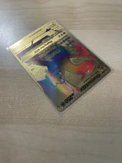 Fan Art - Pokemon Gold Foil Card CHARIZARD GX 250HP 150/147 Rainbow - Image 4