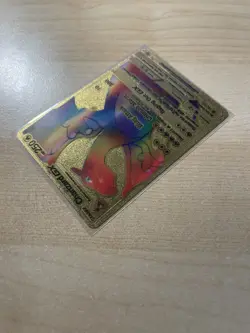 Fan Art - Pokemon Gold Foil Card CHARIZARD GX 250HP 150/147 Rainbow - Image 5