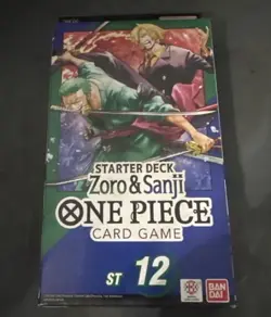 ONE PIECE CARD GAME - ZORO AND SANJI - ST12 STARTER DECK ENGLISH NEW SEALED - Image 1