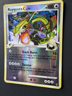 Pokemon Card TCG 2009 Rayquaza C 8/147 Supreme Victors Reverse Holo MP - Image 2