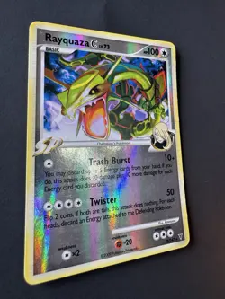 Pokemon Card TCG 2009 Rayquaza C 8/147 Supreme Victors Reverse Holo MP - Image 3