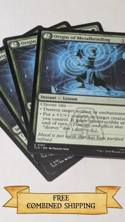 4x Origin of Metalbending Avatar: The Last Airbender Regular - Image 1