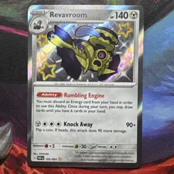 Pokemon TCG Revavroom Paldean Fates Shiny Rare 193/091 - Image 1