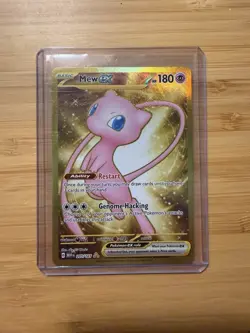 Pokemon Mew ex 205/165 Gold Metal Card Scarlet & Violet 151 Secret Rare NM - Image 1
