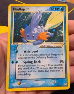 Mudkip Gold Star 107/109 - Pokemon EX Team Rocket Returns - Image 1