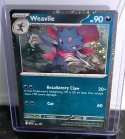 BLACK STAR PROMOS 2 X WEAVILE 2025 Phantasmal Flames Pokemon TCG DOUBLE Lot MINT - Image 2