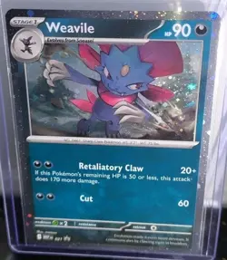 BLACK STAR PROMOS 2 X WEAVILE 2025 Phantasmal Flames Pokemon TCG DOUBLE Lot MINT - Image 3