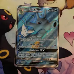 Pokemon TCG Kingdra GX Dragon Majesty 66/70 Holo Ultra Rare Full Art 230HP - Image 1