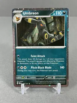 2 SWIRLS - Pokemon Prismatic Evolutions Costco Cosmos Holo Umbreon 059/131 - Image 1