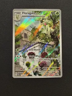 Pokemon TCG Floragato 197/193 Sv02: Paldea Evolved Illustration Rare Near Mint - Image 1