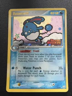 Azumarill 1/109 Team Rocket Returns Reverse Holo Stamped Pokemon GREAT CONDITION - Image 1