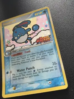 Azumarill 1/109 Team Rocket Returns Reverse Holo Stamped Pokemon GREAT CONDITION - Image 5