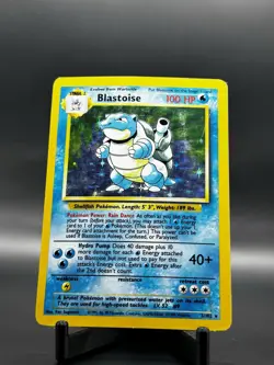Blastoise Base Set Holo 2/102 Pokemon MP - Image 1