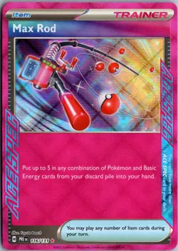 Max Rod ACE SPEC Rare SV: Prismatic Evolutions 116/131 NM Pokemon - Image 1
