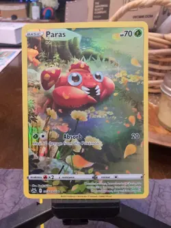 Pokemon Paras GG32/GG70 Holo Crown Zenith Galarian Gallery Pokemon NM - Image 1