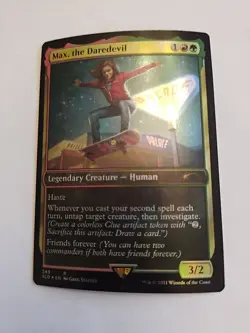 Max the Daredevil FOIL 345 Magic the Gathering MTG Secret Lair X Stranger Things - Image 1