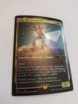 Max the Daredevil FOIL 345 Magic the Gathering MTG Secret Lair X Stranger Things - Image 2