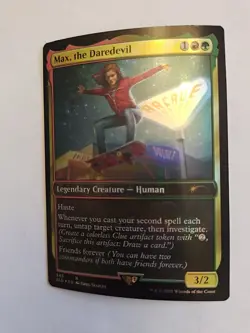 Max the Daredevil FOIL 345 Magic the Gathering MTG Secret Lair X Stranger Things - Image 3