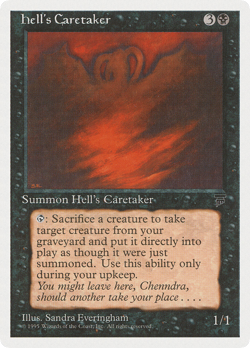 Hell's Caretaker (MP) Chronicles CHR Magic MTG - Image 1