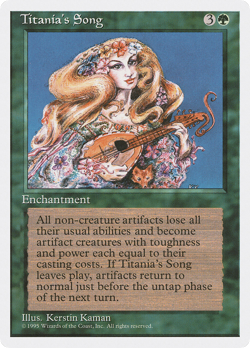 Titania's Song (MP) Fourth Edition 4ED Magic MTG - Image 1