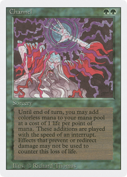 Channel (MP) Revised Edition 3ED Magic MTG - Image 1