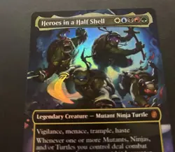 Heroes in a Half Shell Borderless FOIL 6 MTG Teenage Mutant Ninja Turtles TMT NM - Image 2