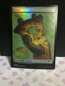 Forest (0257) Teenage Mutant Ninja Turtles Foil Magic The Gathering NM - Image 1