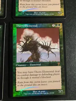 LP - 1 X Thorn Elemental Foil - MTG - Core Set 7th Edition - Image 3