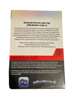 Pokemon Scarlet & Violet Prismatic Evolutions Booster Bundle 6 Packs - Image 2