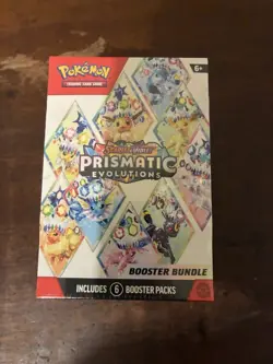Pokemon TCG Prismatic Evolutions Booster Bundle 6 Sealed Booster Packs - Image 1
