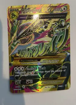 MEGA M RAYQUAZA EX 2015 Pokemon XY Ancient Origins Shiny Full Art #98/98 - Image 1