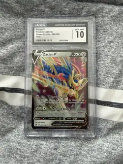 Pokemon Zacian V #095/159 Crown Zenith English CGC 10 - Image 1