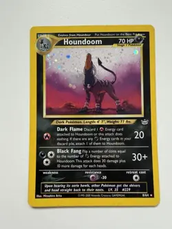 2001 POKEMON NEO REVELATION #8/64 HOUNDOOM HOLO - Image 1