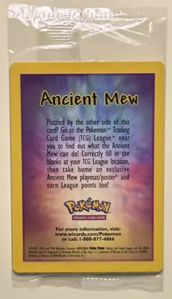 Pokemon TCG Anceint Mew Sealed Movie Promo 2000 - Image 1