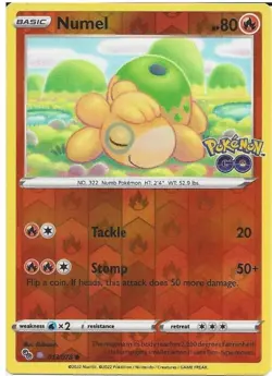 053/078 Ditto (006/013 Numel Sticker Unpeeled) - Rare Holo Foil Card Pokemon - Image 1