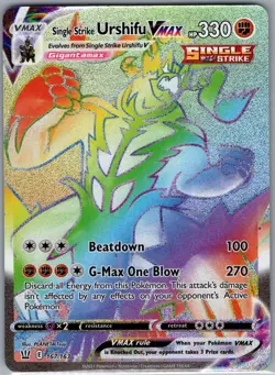 Single Strike Urshifu VMAX (Secret) 167/163 Battle Styles - Pokemon Card - NM - Image 1