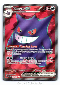 Gengar EX 193/162 - Temporal Forces - Pokemon Card - Near Mint #2 - Image 1