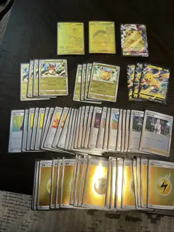 Gold Pikachu 2021 Japanese S8a-G 25th Anniversary Card Deck Lot - All 60 All NM - Image 1