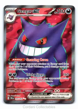 Gengar EX 193/162 - Temporal Forces - Pokemon Card - Near Mint - Image 1