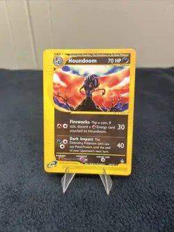Houndoom 15 /147 Aquapolis Secret Rare Non-Holo 2003 Pokemon Card E-Reader LP - Image 1