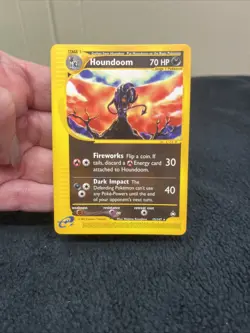 Houndoom 15 /147 Aquapolis Secret Rare Non-Holo 2003 Pokemon Card E-Reader LP - Image 4