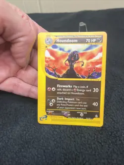 Houndoom 15 /147 Aquapolis Secret Rare Non-Holo 2003 Pokemon Card E-Reader LP - Image 5