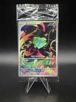 Bulbasaur - 133/132 Mega Evolutions Promo Stamped Sealed Box Topper Pokemon Card - Image 1