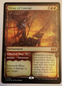 Virtue of Courage (Showcase) Wilds of Eldraine Foil - Image 1
