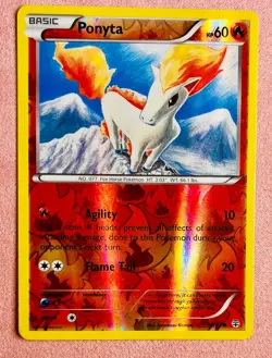 Ponyta | 14/106 | XY Flashfire | 2014 Komiya Pokemon TCG Card | Reverse Holo LP - Image 1